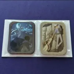 名探偵コナン☆セガくじ☆メモリアルカット Ｋ賞 ビッグスクエア缶バッジ ２点