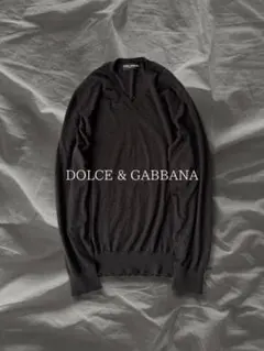 DOLCE & GABBANA Vネック ニット セーター カシミヤ100 Mのサムネイル