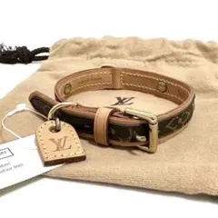 美品 ヴィトンリボン付き 首輪 小型犬 猫 コリエバクスター XS カラー