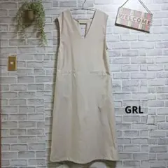 GRL ジャンパースカート フレアワンピ 上品 大人可愛い ゆったり 着回し抜群