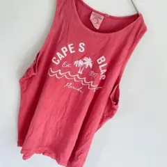 夏服 U.S.Vintage タンクトップ コーラルピンク L 希少 1点もの