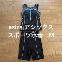 asics セパレート水着 レディース　アシックス　スポーツ水着　M 着脱ラクのサムネイル