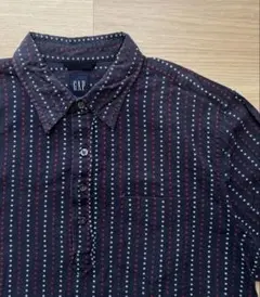 90's OLD GAP Stripe Half Button Shirts