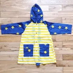 星柄ストライプ　レインコート 100cm