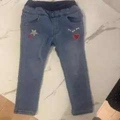 新品子供長ズボン裏起毛100cm