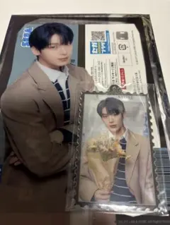 ENHYPEN ソヌ くじ クリアビッグカード アクリル切手風キーチェーン