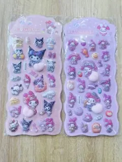 2枚セット！　サンリオ　マイメロ　おしりシール　ぷっくりシール