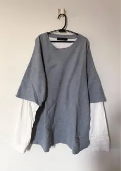 RAGEBLUE レイジブルー　レイヤードロンT ライトグレーのサムネイル