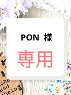 PON 様　専用ページ