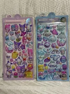 光るボンボンドロップシール サンリオ シナモン クロミ クロミ ポチャコ