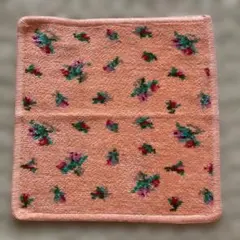 新品未使用FELLER 花柄 コットンタオルハンカチ