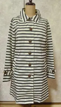 w.p.c　ストライプ柄レインコート　フリーサイズ　美品のサムネイル