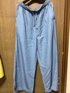 BACK NUMBER デニム ワイドパンツ ライトブルーのサムネイル