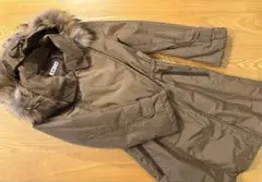 クールカレアン KOOS 中綿入りファーコート ブラウン