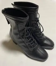 卒業式　袴　黒　レースアップブーツ　24㎝〜24.5㎝