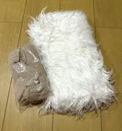 写真撮影用ベビー 赤ちゃん用写真マット ブランケット小道具ラップ 2点セット