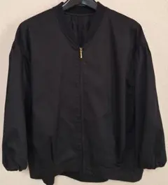 LEPSIMブラック ジップアップ ジャケット七分袖　値下げ致しました!!