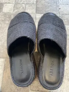 MOUSSY 厚底 サンダル ブラックのサムネイル