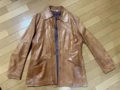 ブラウンレザージャケット　ビンテージ