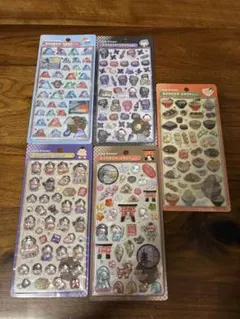 和柄ボンボンドロップ シール 5枚セット　正規品