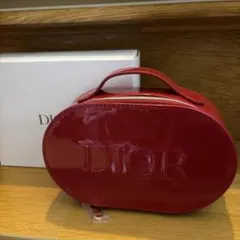 Christian Dior ディオール ノベルティ ポーチ エナメル レッド