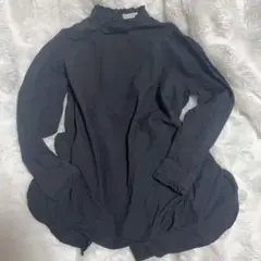 earth music ecology ロングシャツ　黒　フリル