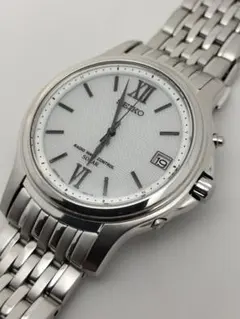 希少7連構造ベルト　セイコー　高級ライン　ドルチェ　電波ソーラー　軽量チタン