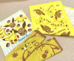 ポケットモンスター　タオル　3枚セット　スポーツタオル　タオルハンカチ　ポケモン