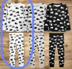 新品　NEXT 車デザイン パジャマ上下セット 5-6歳　ホワイト　白