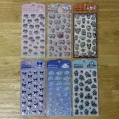 全6種 サンリオ ぷくっとシール ダイソー DAISO