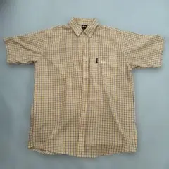 【土日だけ値下げ中】Stussy チェック柄 半袖シャツ Lサイズのサムネイル