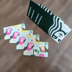 Starbucks スターバックス カード 4枚セット　残高なしのサムネイル