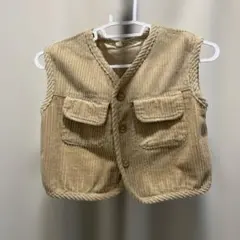 韓国子供服　コーデュロイ　ベスト