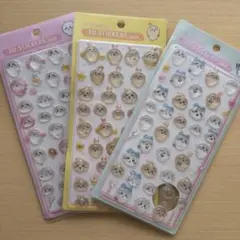 可愛い動物キャラクター 3Dステッカーセット