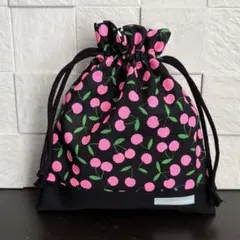 【ハンドメイド】裏地付き巾着袋/ミニ巾着袋