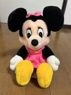 ミニーマウス　ぬいぐるみ　レトロ