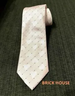 BRICK HOUSE ネクタイ ピンク　ドット　ハート