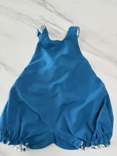 MARL MARL青のサロペット ベビー服　エプロンのサムネイル