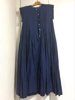 美品！カレンソロジー ワイドギャザーワンピース ロイヤルブルー