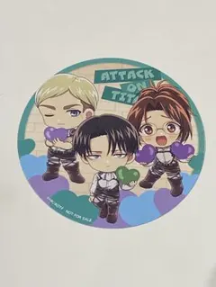 【非売品】進撃の巨人 レイヴンブレイドカフェ 特典 コースター リヴァイ