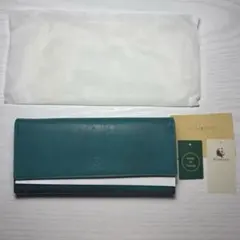 kisora ブルー レザー 長財布