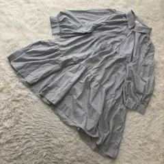 しまむら エイチオーケートリッシュ【L】フレアチュニック 七分袖 グレー系のサムネイル