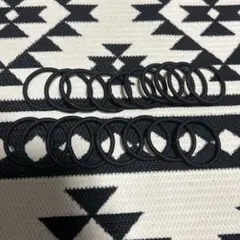 ブラックヘアゴム 18個セット