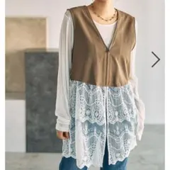 ♡LEPSIM♡レースドッキングベスト