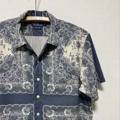 ペイズリー‼️ オープンカラー ラルフローレン メンズ 半袖 シャツ