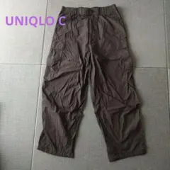 ユニクロC　ワイドフィットカーゴパンツ　ダークブラウン　L