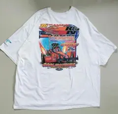 00s Tシャツ 半袖 ビッグプリント レーシングカー 大きいサイズ メキシコ製