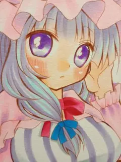 手描きイラスト　同人　手描き　イラスト　東方Project　パチュリー　ハガキ