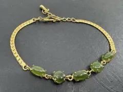 M6252 天然石　プレスレット　ヴィンテージ アクセサリー