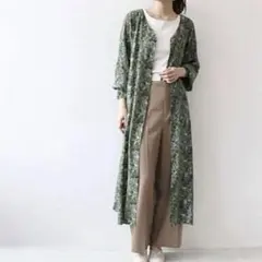 GANNI ガニー 花柄 レーヨンクレープフラワープリントワンピース